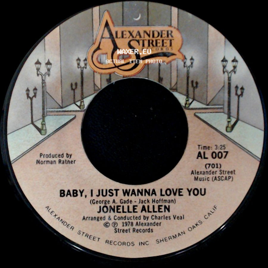 Jonelle Allen - Baby, I Just Wanna Love You / Sunday Afternoons And You side A