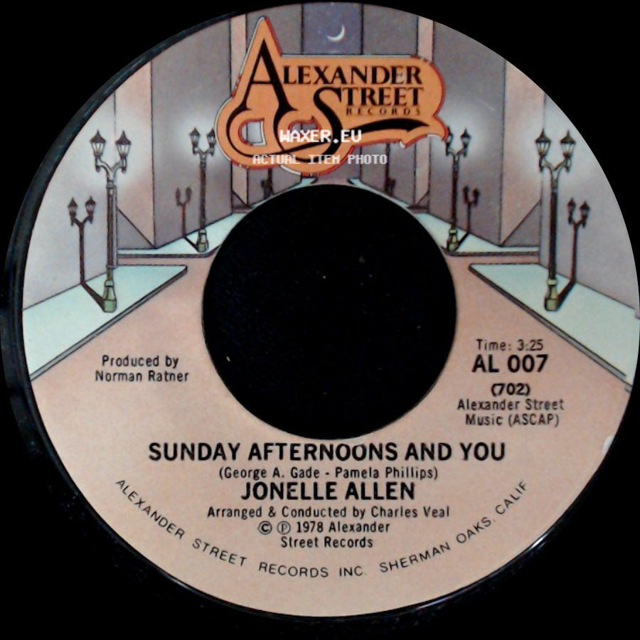 Jonelle Allen - Baby, I Just Wanna Love You / Sunday Afternoons And You side B