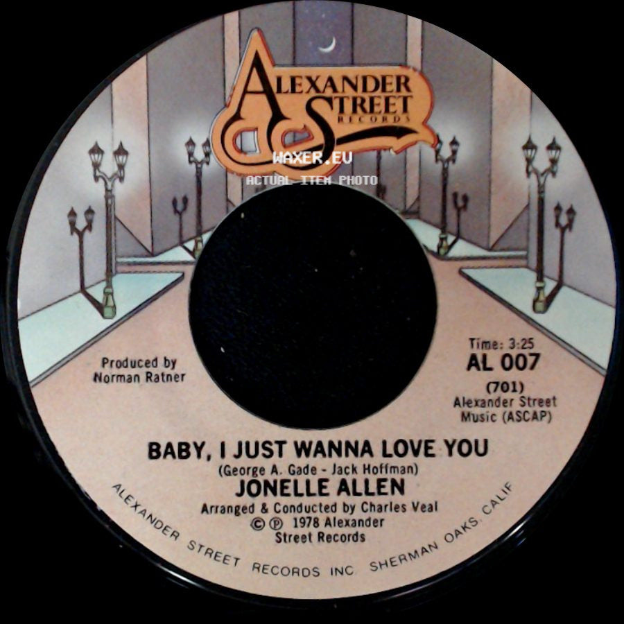 Jonelle Allen - Baby, I Just Wanna Love You / Sunday Afternoons And You side A