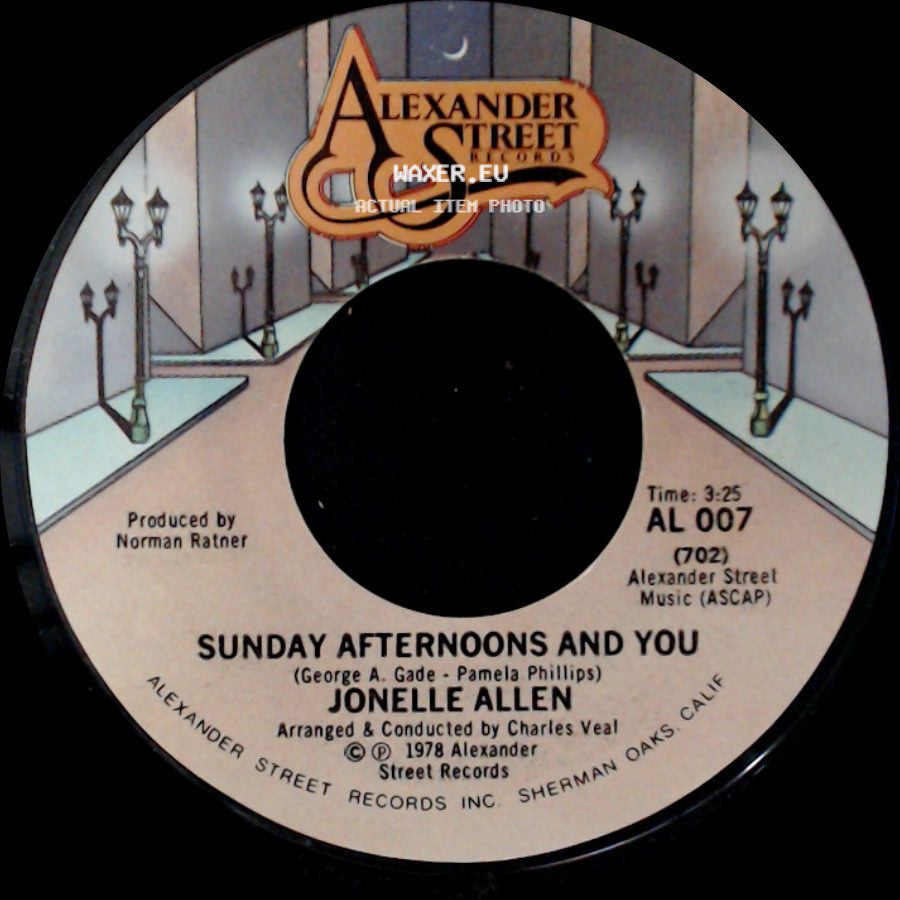 Jonelle Allen - Baby, I Just Wanna Love You / Sunday Afternoons And You side B