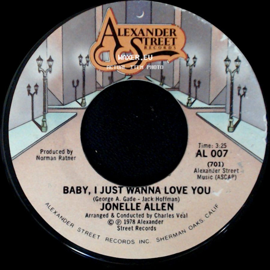 Jonelle Allen - Baby, I Just Wanna Love You / Sunday Afternoons And You side A