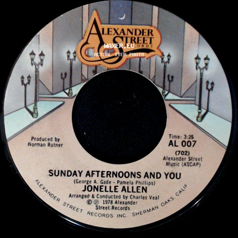 Jonelle Allen - Baby, I Just Wanna Love You / Sunday Afternoons And You side B