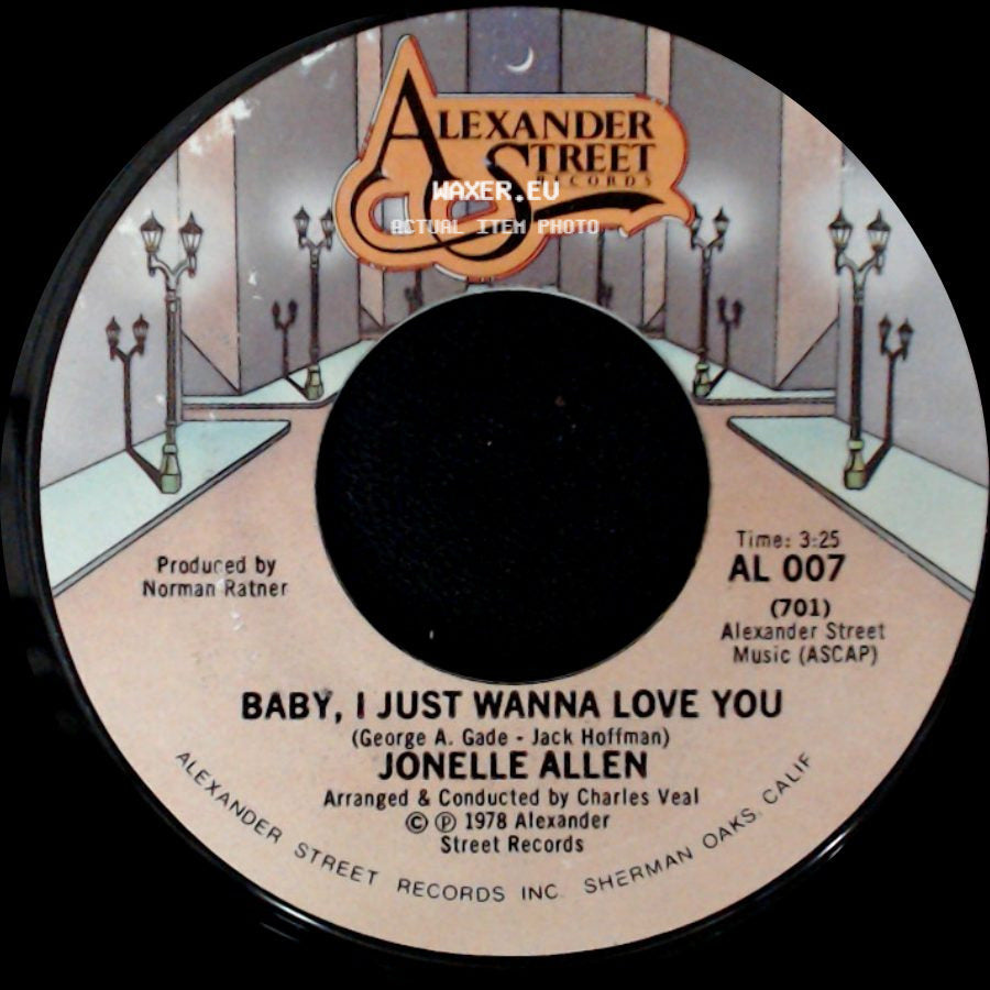 Jonelle Allen - Baby, I Just Wanna Love You / Sunday Afternoons And You side A