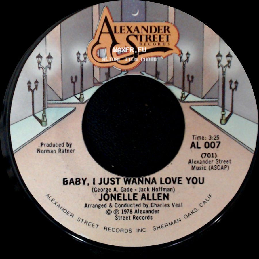 Jonelle Allen - Baby, I Just Wanna Love You / Sunday Afternoons And You side A