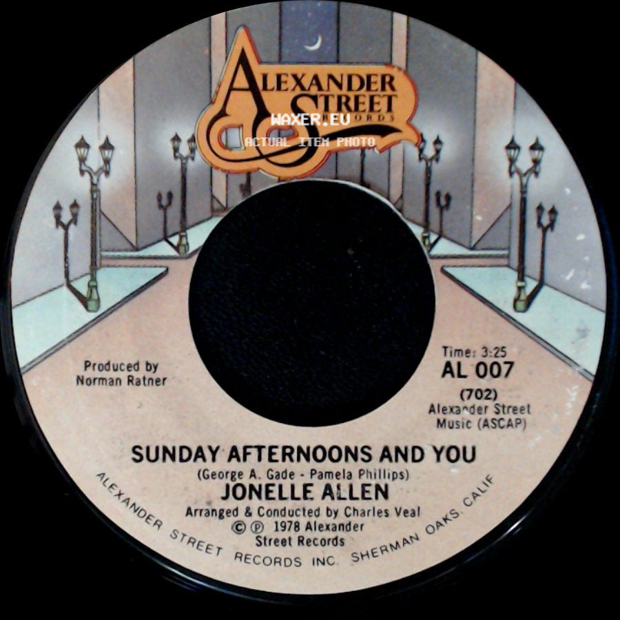 Jonelle Allen - Baby, I Just Wanna Love You / Sunday Afternoons And You side B