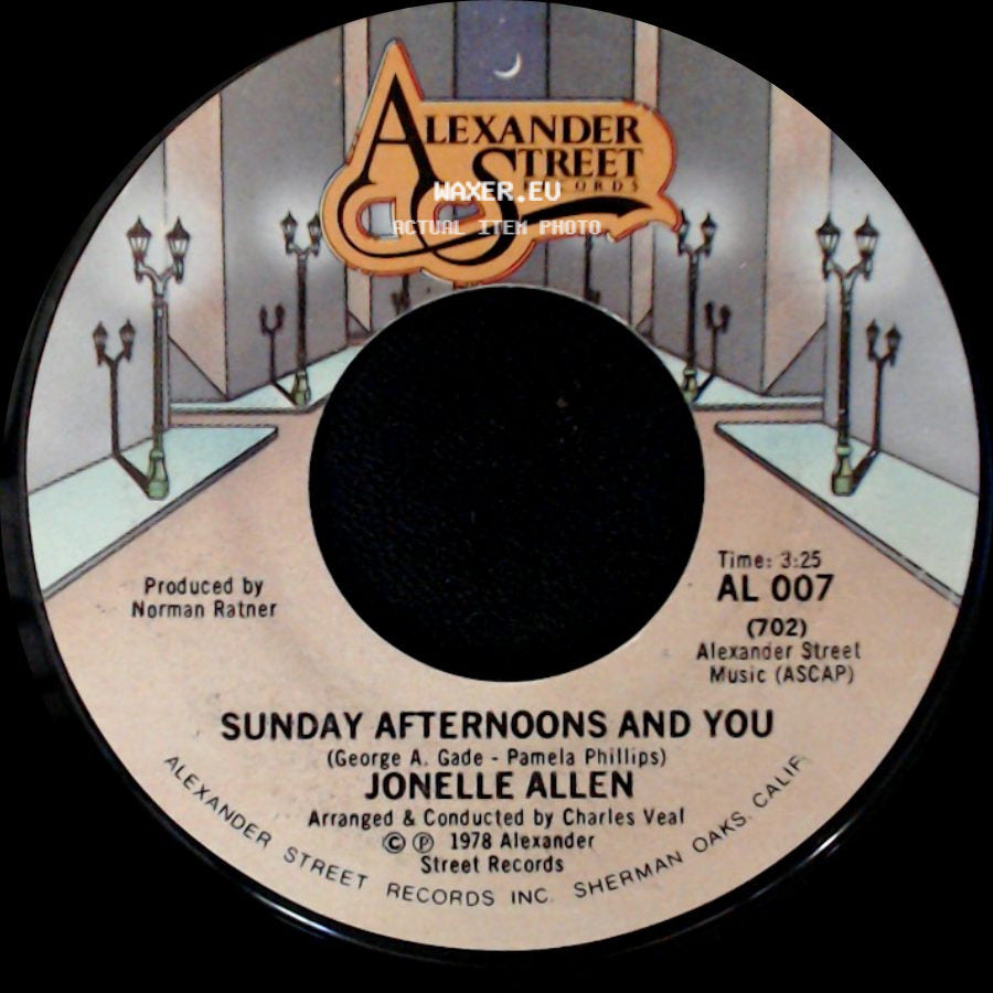 Jonelle Allen - Sunday Afternoons And You / Baby, I Just Wanna Love You side A