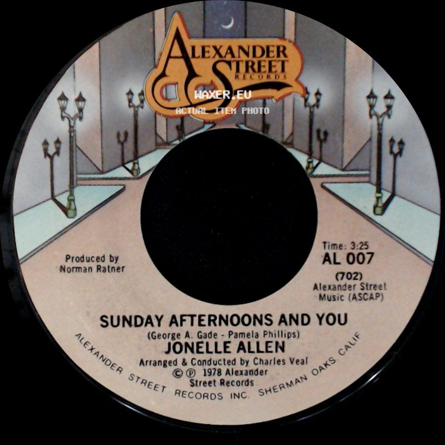 Jonelle Allen - Sunday Afternoons And You / Baby, I Just Wanna Love You side A