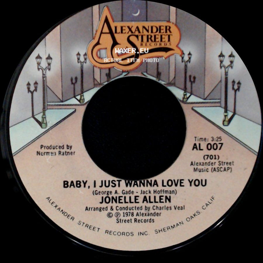 Jonelle Allen - Sunday Afternoons And You / Baby, I Just Wanna Love You side B