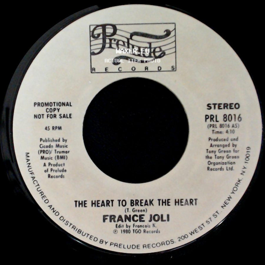 France Joli - The Heart To Break The Heart / Feel Like Dancing side A