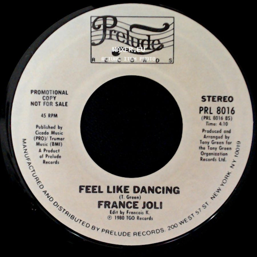 France Joli - The Heart To Break The Heart / Feel Like Dancing side B