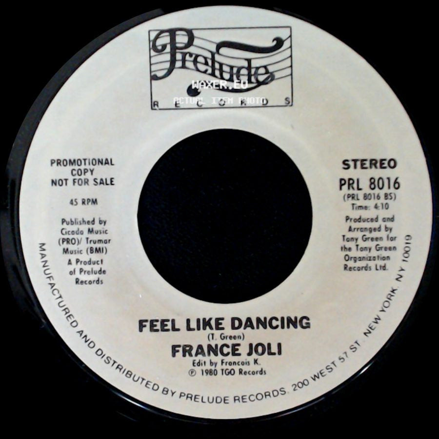 France Joli - Feel Like Dancing / The Heart To Break The Heart side A