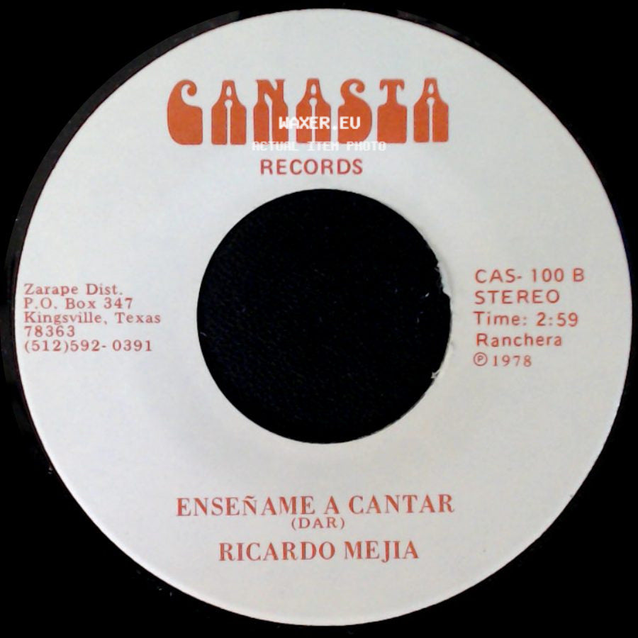 Ricardo Mejia - Pase Lo Que Pase / Enseñame A Cantar side B