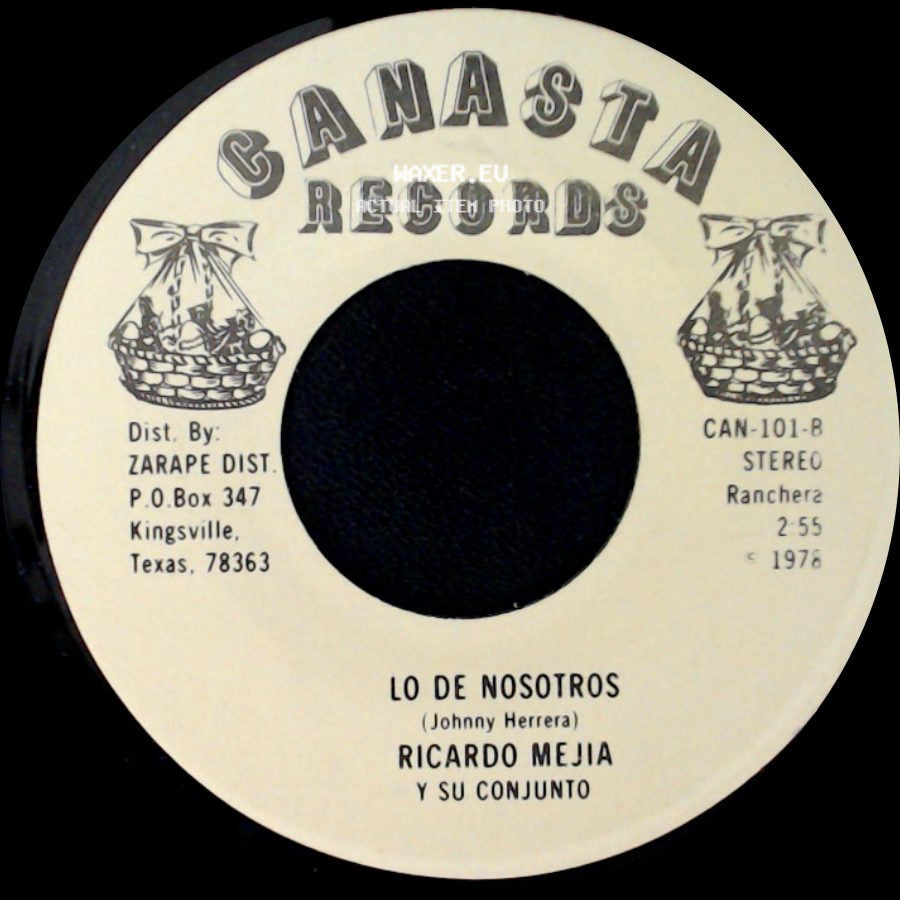 Ricardo Mejia Y Su Conjunto - Juro Que No Volvere / Lo De Nosotros side B
