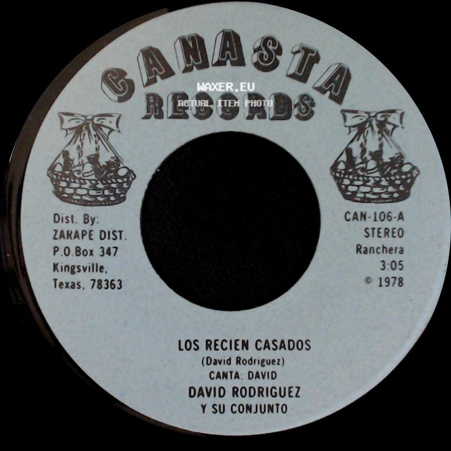 David Rodriguez Y Su Conjunto - Los Recien Casados / Florita Del Alma side A