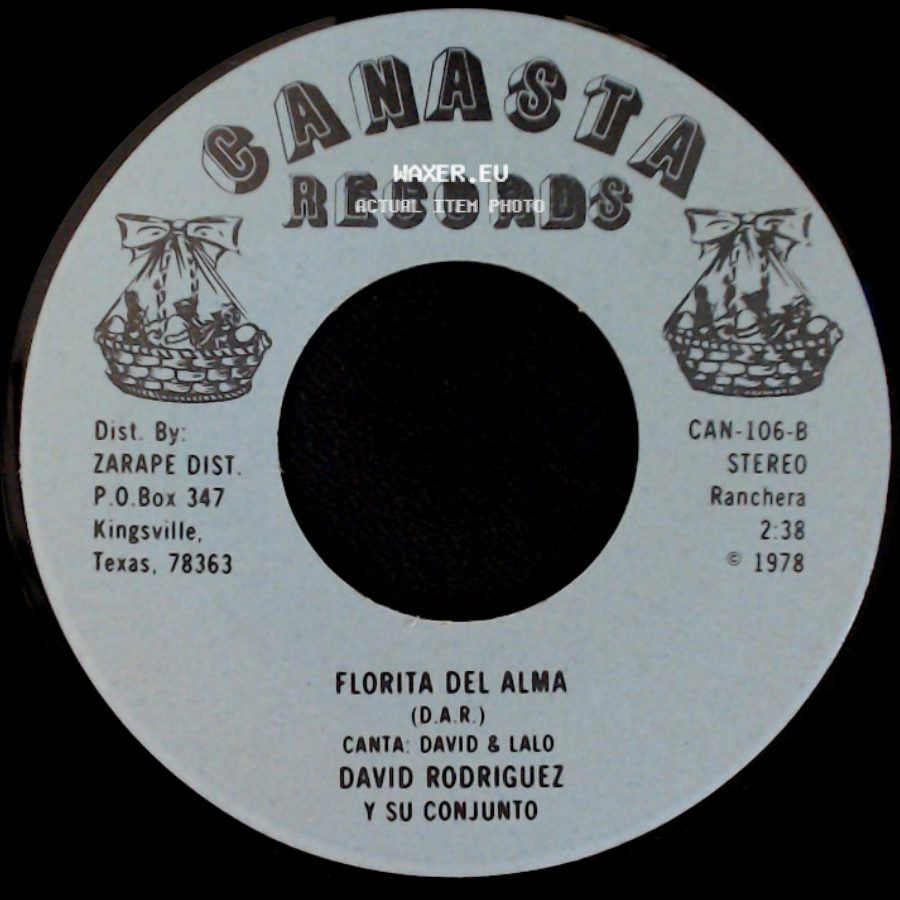 David Rodriguez Y Su Conjunto - Los Recien Casados / Florita Del Alma side B