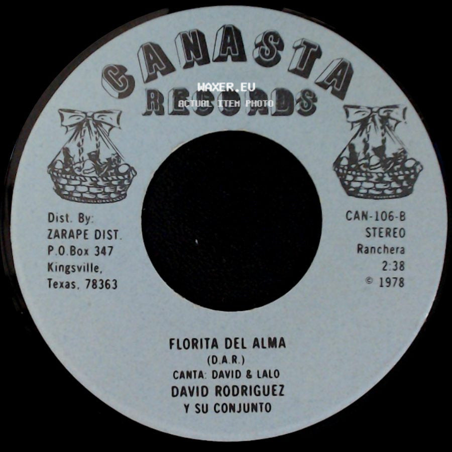 David Rodriguez Y Su Conjunto - Los Recien Casados / Florita Del Alma side B