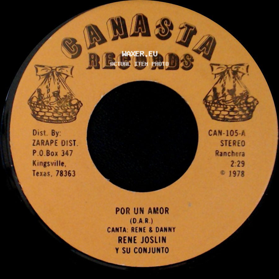 Rene Joslin Y Su Conjunto - Por Un Amor / Sandy side A