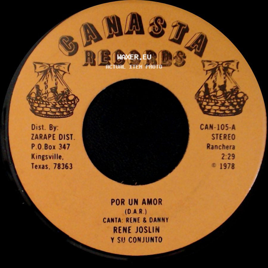 Rene Joslin Y Su Conjunto - Por Un Amor / Sandy side A