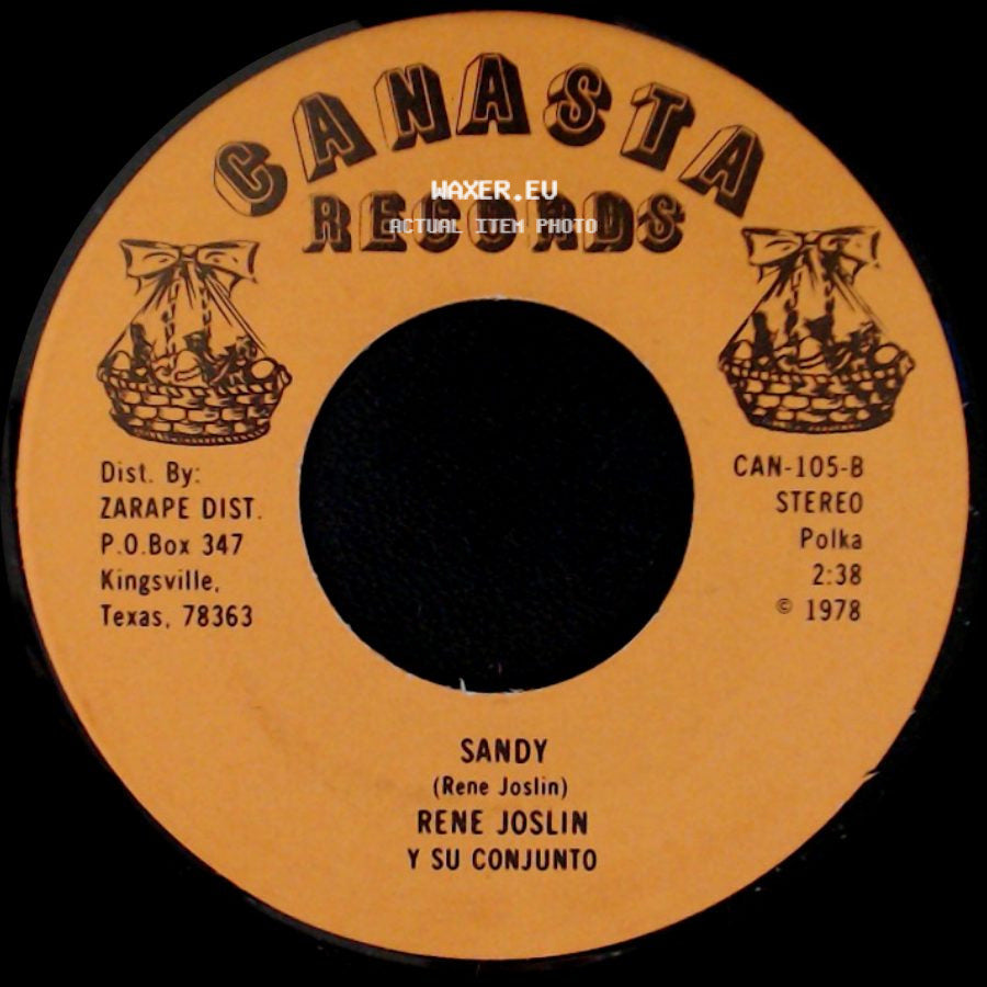 Rene Joslin Y Su Conjunto - Por Un Amor / Sandy side B