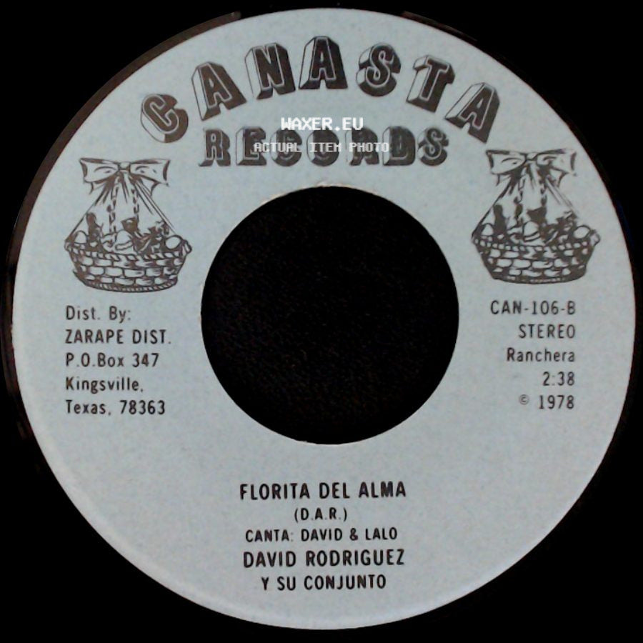 David Rodriguez Y Su Conjunto - Florita Del Alma / Los Recien Casados side A