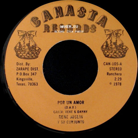 Rene Joslin Y Su Conjunto - Por Un Amor / Sandy side A