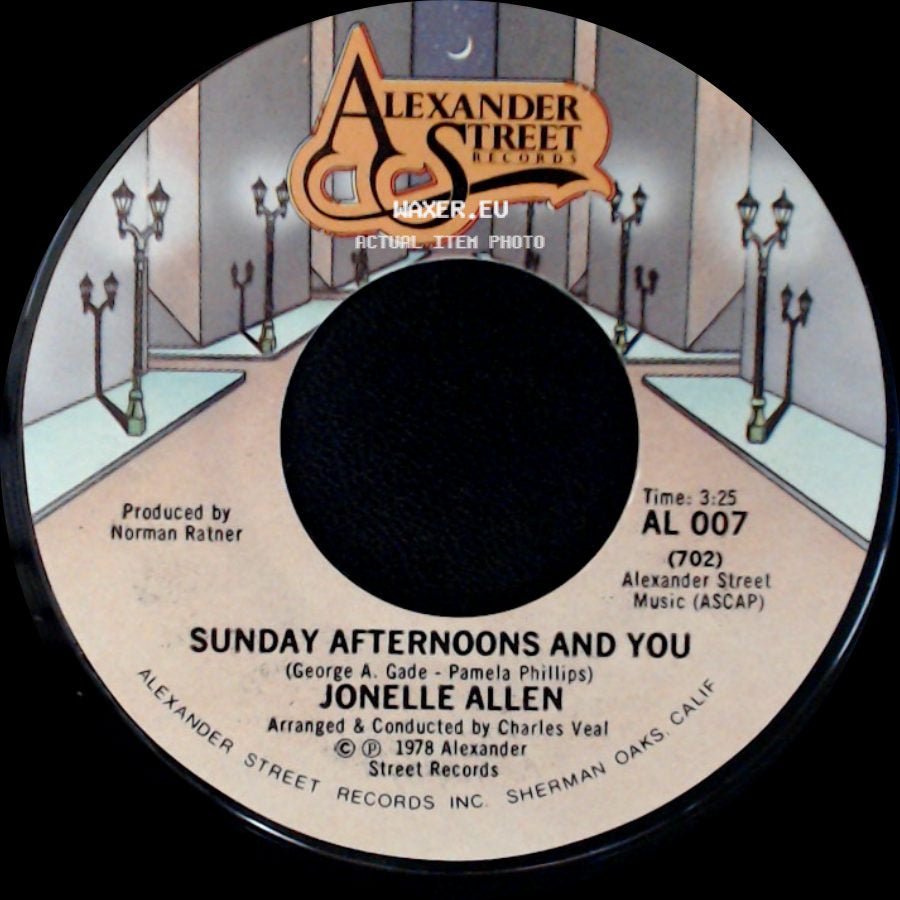 Jonelle Allen - Sunday Afternoons And You / Baby, I Just Wanna Love You side A
