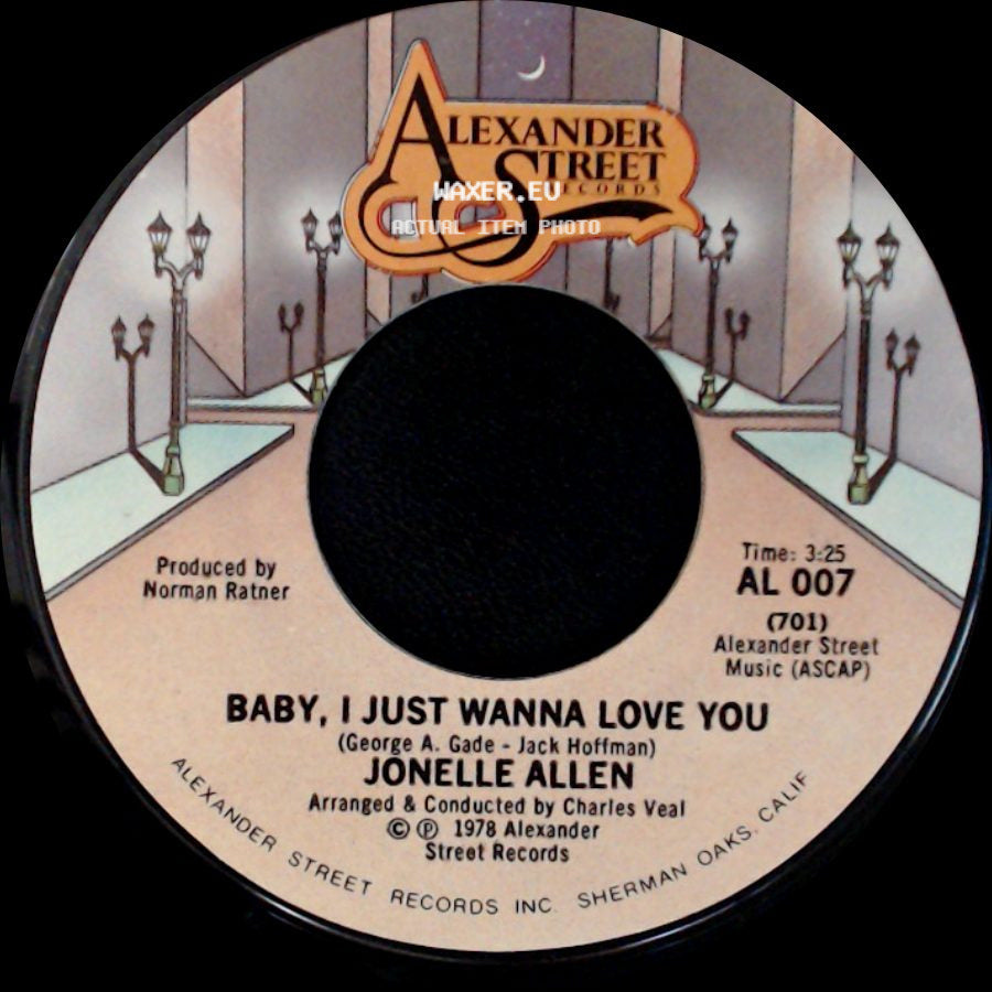 Jonelle Allen - Sunday Afternoons And You / Baby, I Just Wanna Love You side B