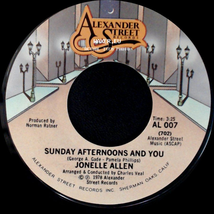 Jonelle Allen - Sunday Afternoons And You / Baby, I Just Wanna Love You side A