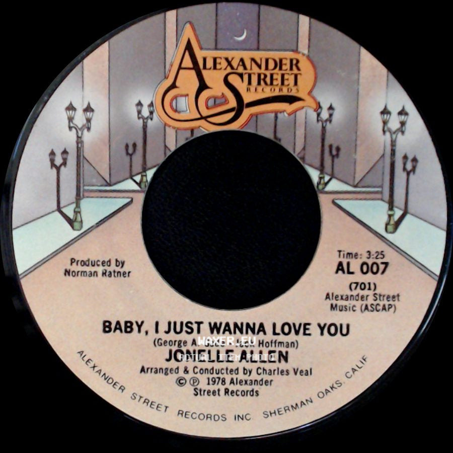 Jonelle Allen - Sunday Afternoons And You / Baby, I Just Wanna Love You side B
