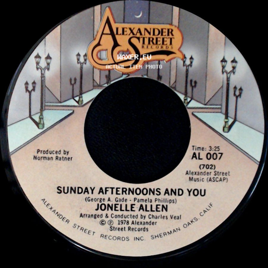 Jonelle Allen - Sunday Afternoons And You / Baby, I Just Wanna Love You side A