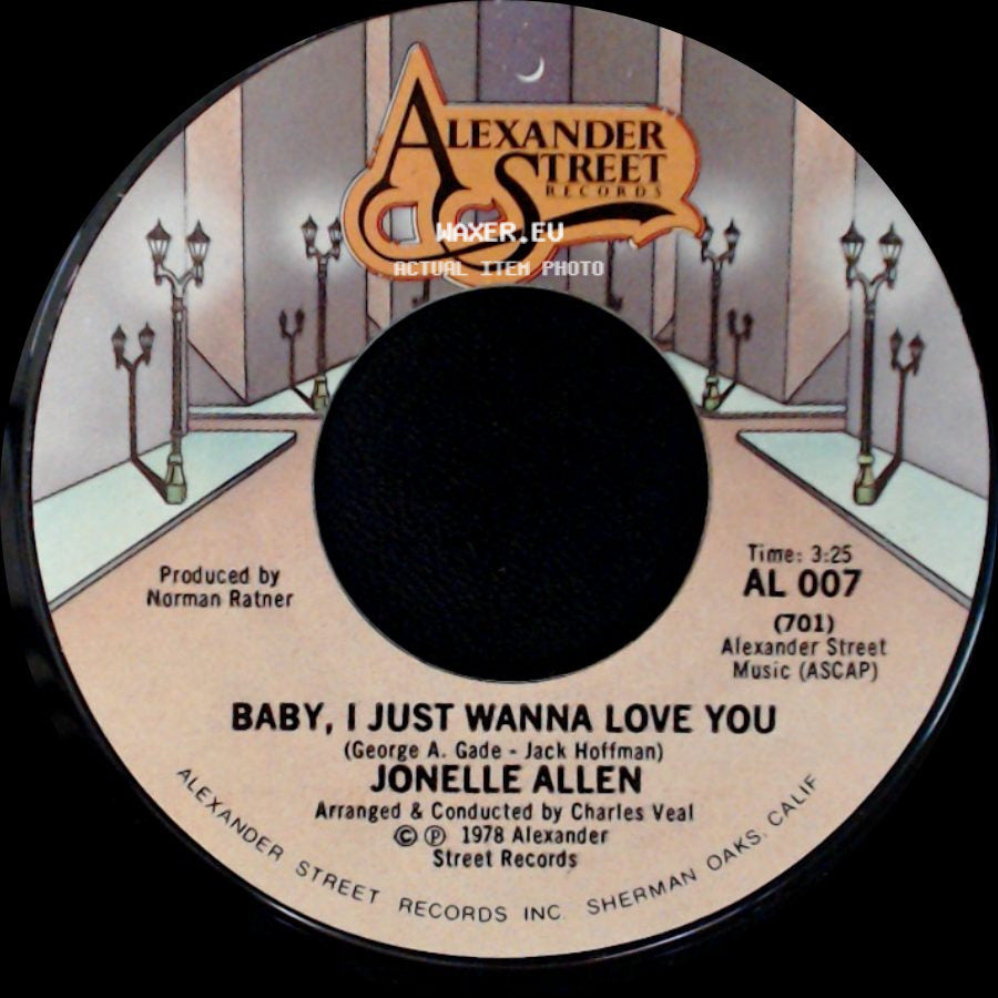 Jonelle Allen - Sunday Afternoons And You / Baby, I Just Wanna Love You side B