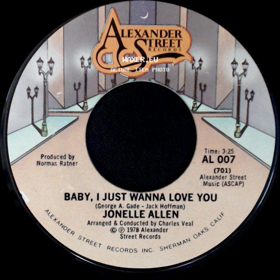 Jonelle Allen - Baby, I Just Wanna Love You / Sunday Afternoons And You side A