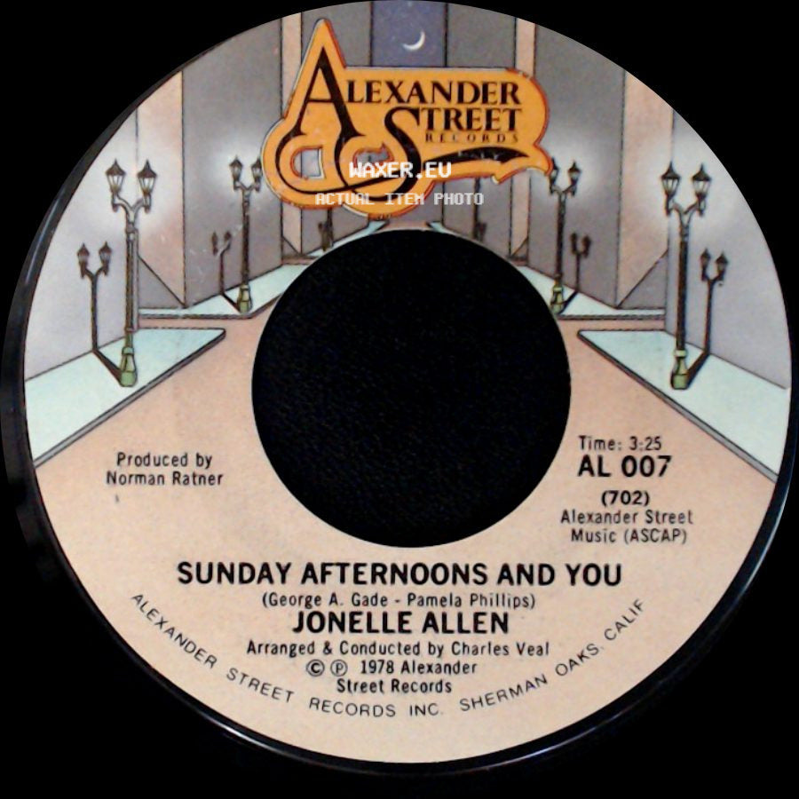 Jonelle Allen - Baby, I Just Wanna Love You / Sunday Afternoons And You side B