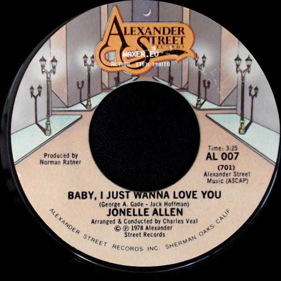 Jonelle Allen - Baby, I Just Wanna Love You / Sunday Afternoons And You side A