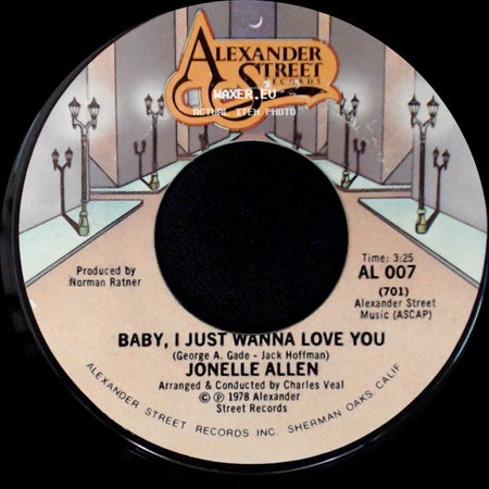 Jonelle Allen - Baby, I Just Wanna Love You / Sunday Afternoons And You side A