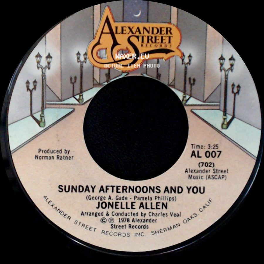 Jonelle Allen - Baby, I Just Wanna Love You / Sunday Afternoons And You side B