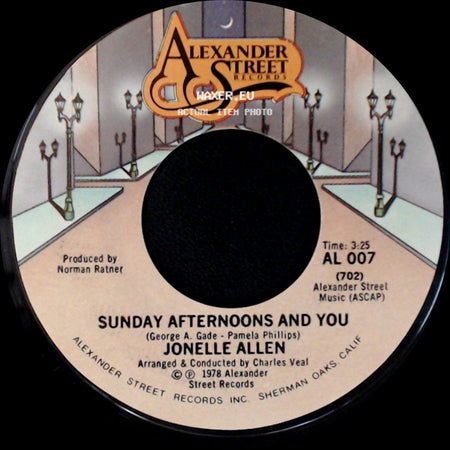 Jonelle Allen - Sunday Afternoons And You / Baby, I Just Wanna Love You side A