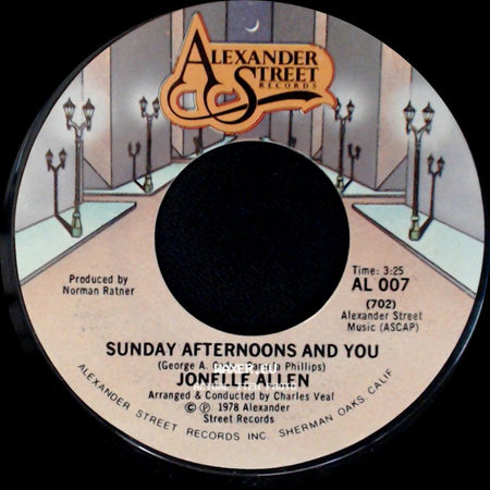 Jonelle Allen - Sunday Afternoons And You / Baby, I Just Wanna Love You side A