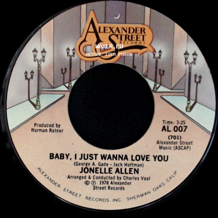 Jonelle Allen - Sunday Afternoons And You / Baby, I Just Wanna Love You side B
