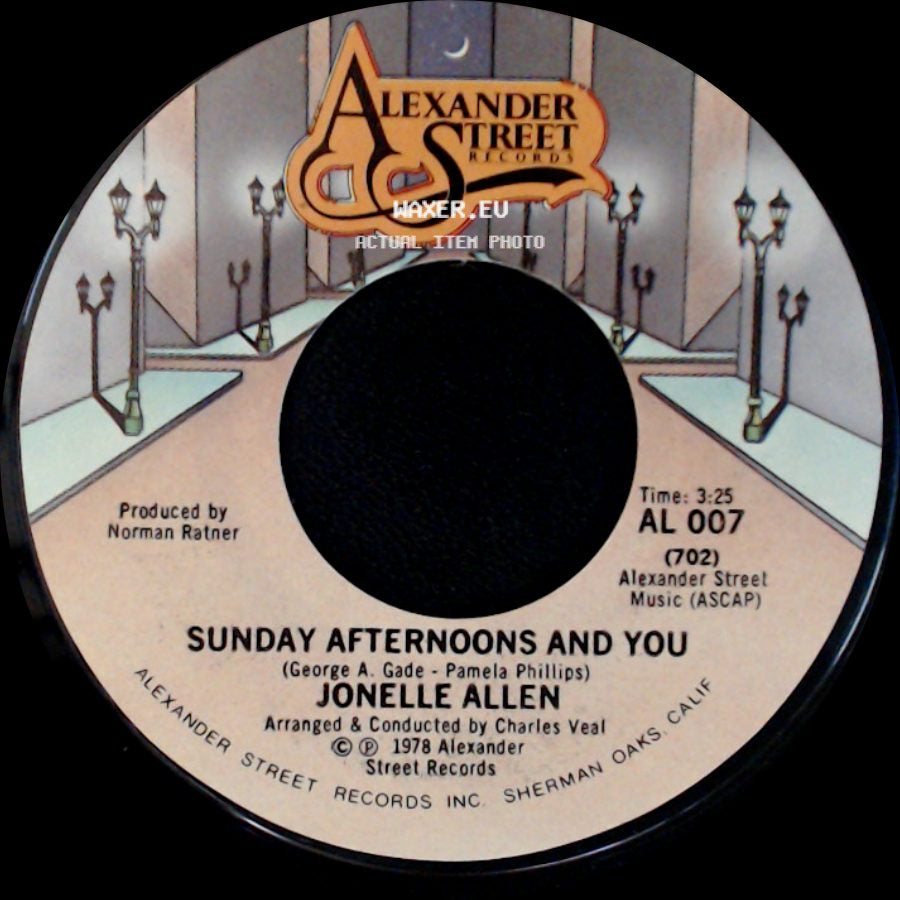 Jonelle Allen - Sunday Afternoons And You / Baby, I Just Wanna Love You side A