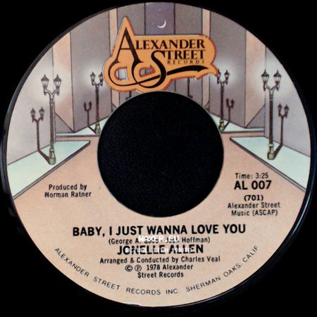 Jonelle Allen - Sunday Afternoons And You / Baby, I Just Wanna Love You side B