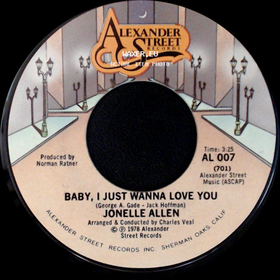 Jonelle Allen - Baby, I Just Wanna Love You / Sunday Afternoons And You side A