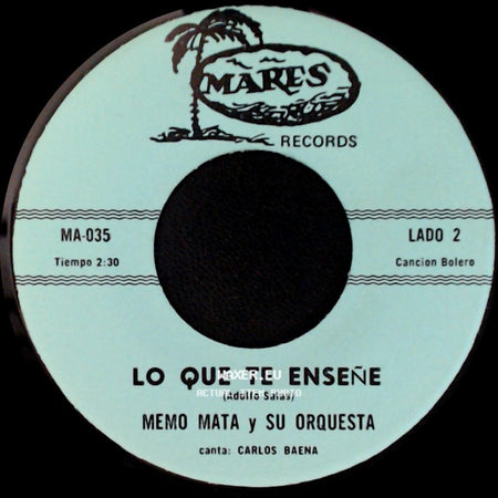 Memo Mata Y Su Orquesta - Destino ... "La Luna" / Lo Que Te Enseñe side B