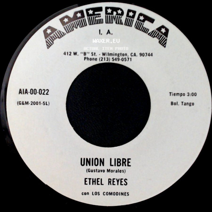 Ethel Reyes - Olvidame / Union Libre side B