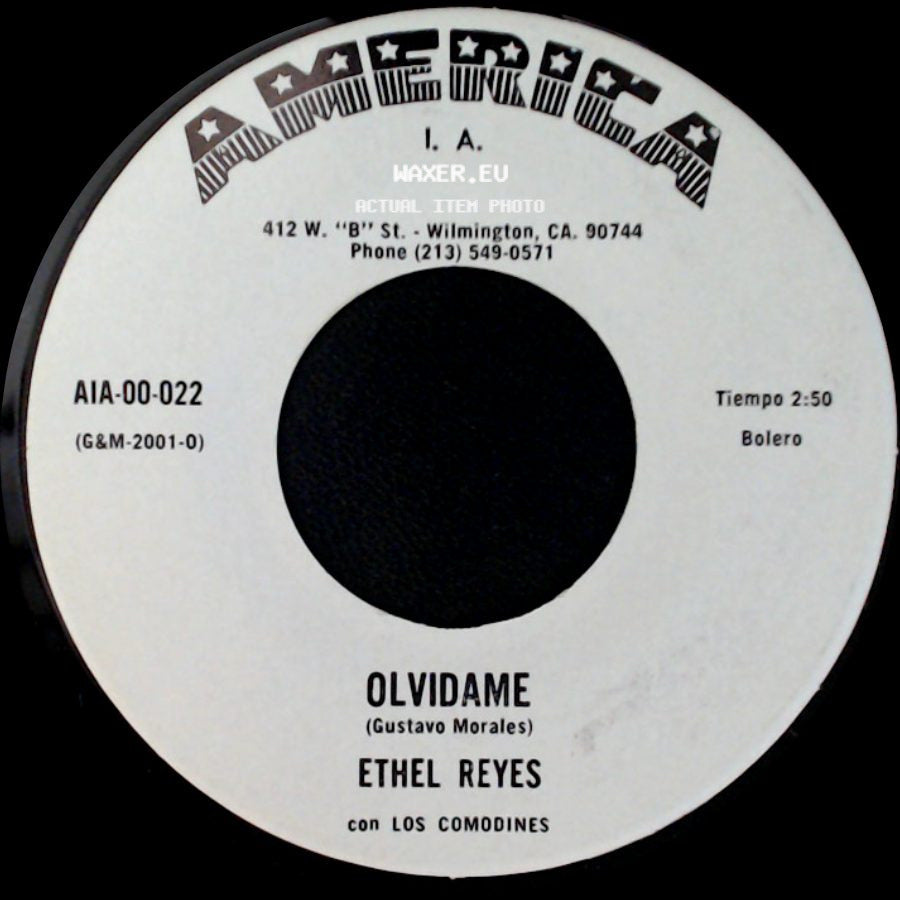 Ethel Reyes Con Los Comodines / Ethel Reyes - Olvidame / Union Libre side A