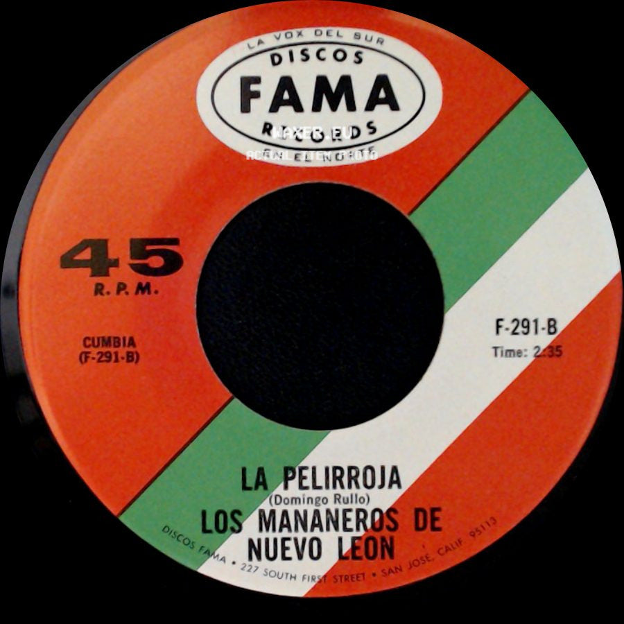Los Mananeros De Nuevo Leon - Ingrato Amor / La Pelirroja side B
