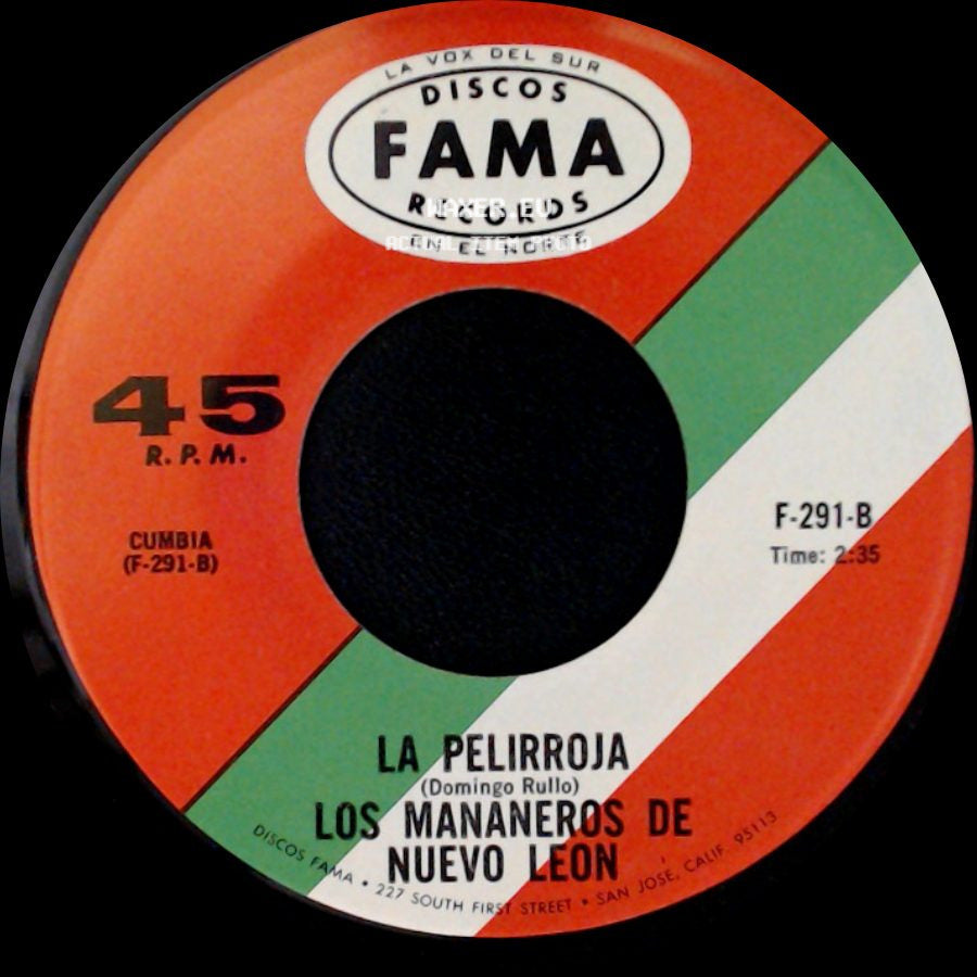 Los Mananeros De Nuevo Leon - Ingrato Amor / La Pelirroja side B