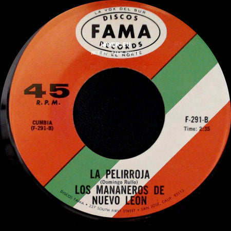 Los Mananeros De Nuevo Leon - Ingrato Amor / La Pelirroja side B