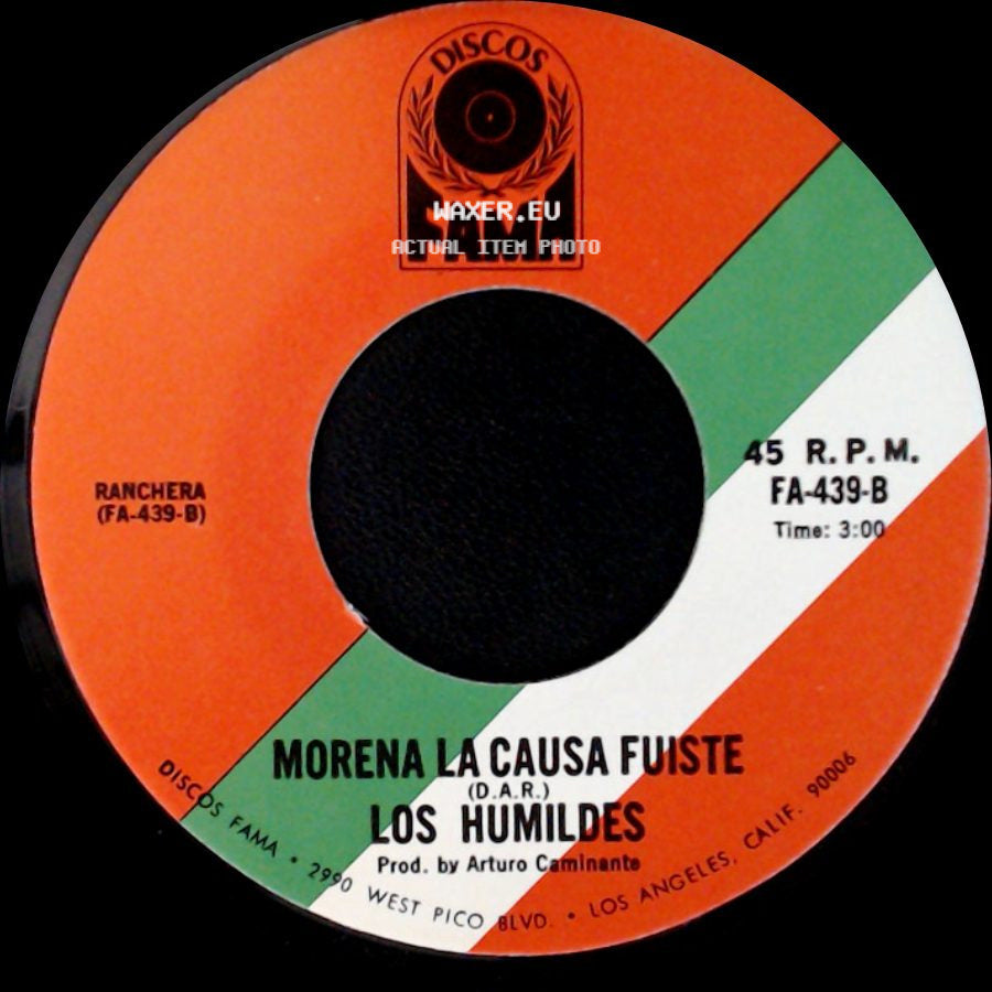 Los Humildes - Mandame Un Telegrama / Morena La Causa Fuiste side B