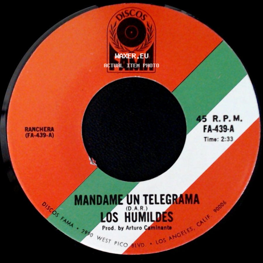 Los Humildes - Mandame Un Telegrama / Morena La Causa Fuiste side A
